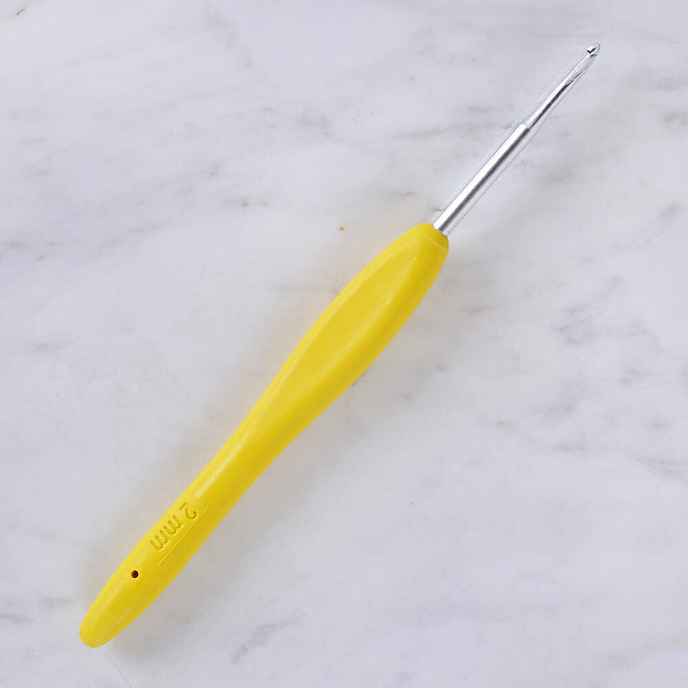 Yabalı Yumuşak Saplı Yün Tığ 2 mm Sarı - YBL - 323